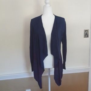 DKNY blue and pink stripe cardigan